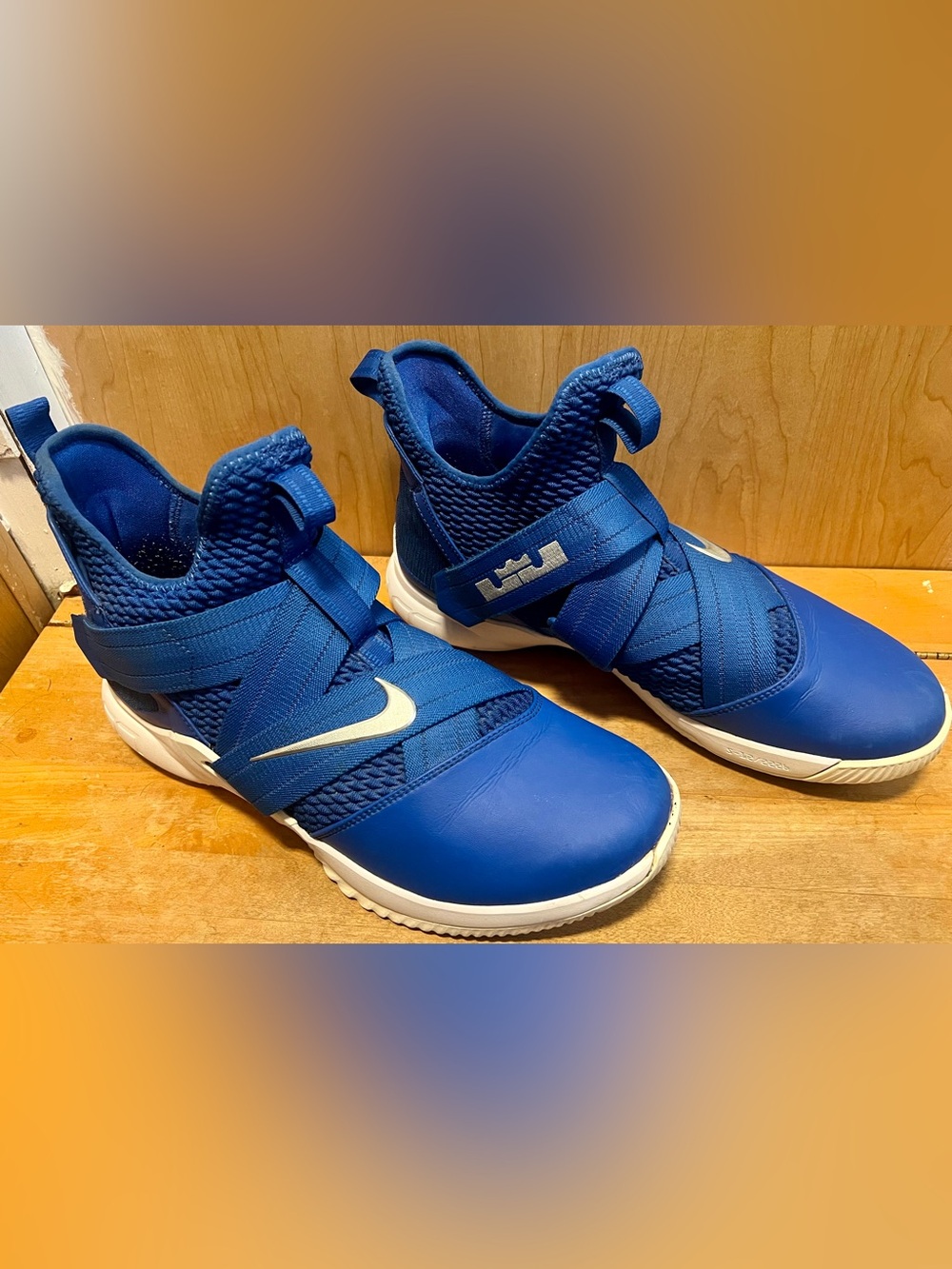 Nike Lebron Soldier 12 Game Royal Blue Mens Basketball Shoes AT3872-404 Sz 13